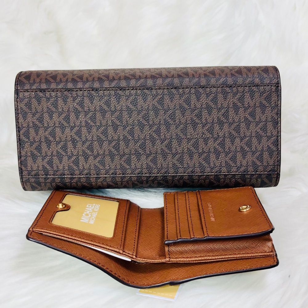 3PCS Michael Kors Montgomery Messenger Wallet Set - Picture 5 of 8